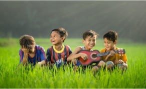 many children are smiling